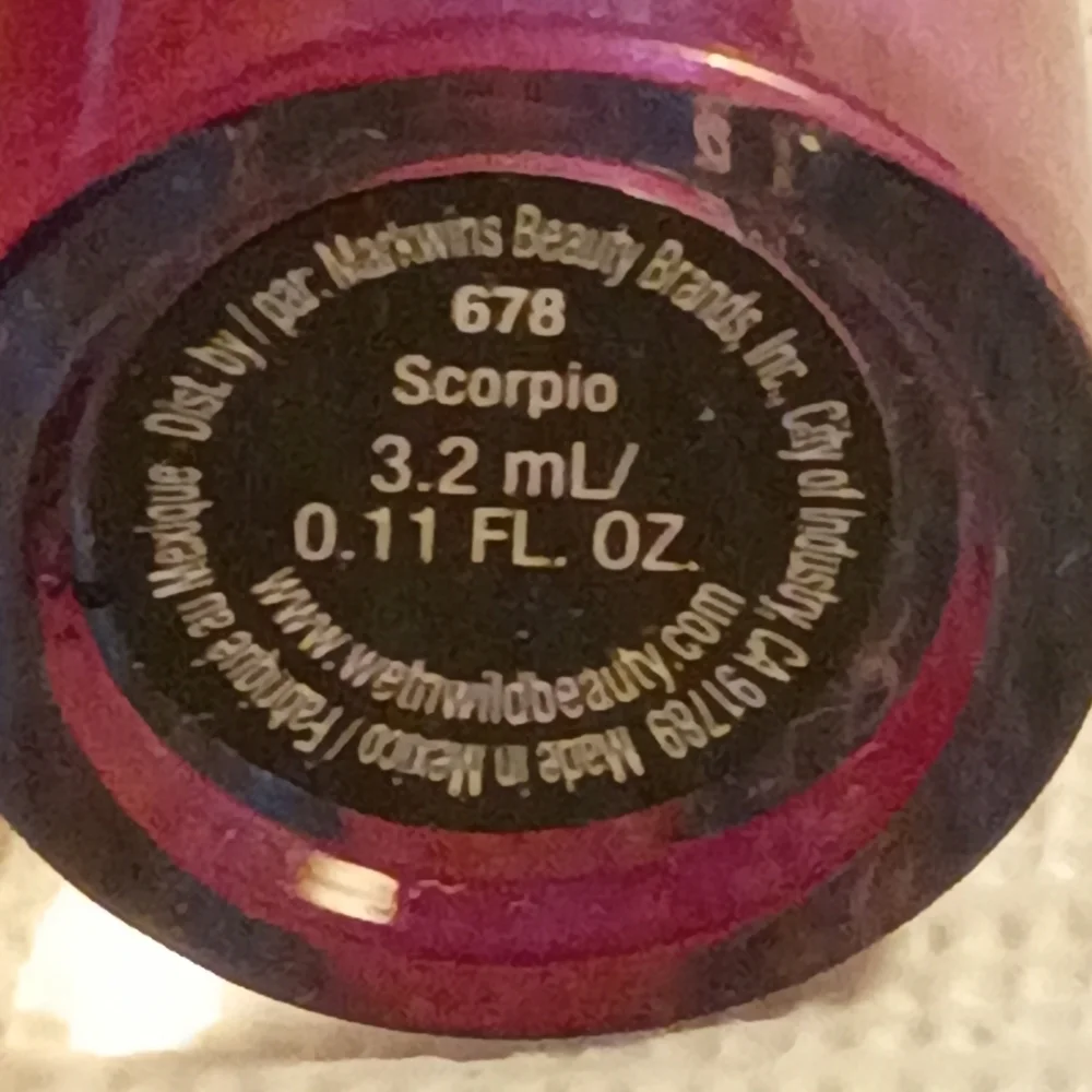 Wet N Wild Cosmic Coloricon Shimmer Lip Gloss Scorpio 0.12oz Zodiac Collection